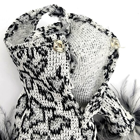 RARE Vintage 1976 Cher Doll Dress Bob Mackie Frosted Feathers Mego Outfit 70s - Picture 5 of 8